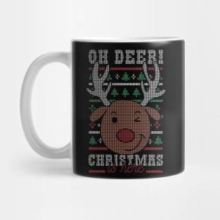 Funny Deer Ugly Christmas Sweater Mug